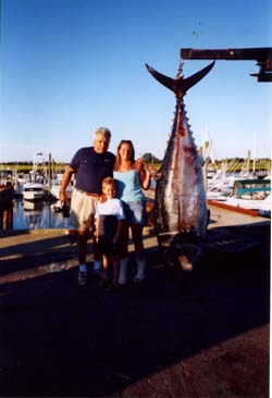 family next to tuna