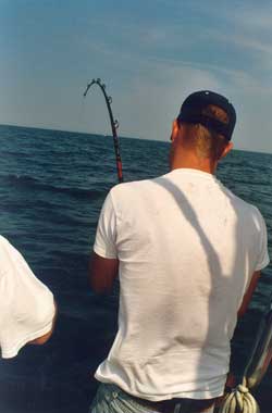 fishing with a rod and reel
