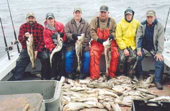 group of charter fishermen