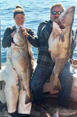 couple with a few fish